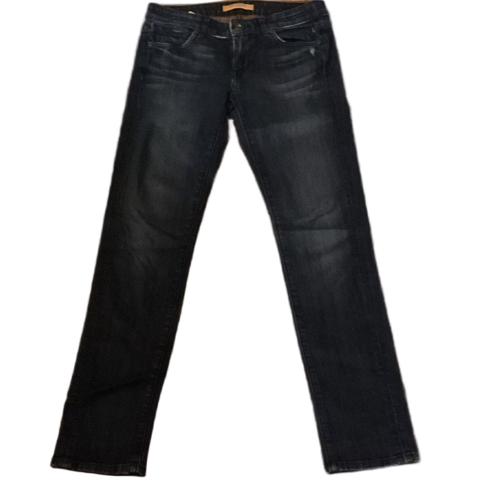 Classic Dark Blue Women's Straight Leg Jeans